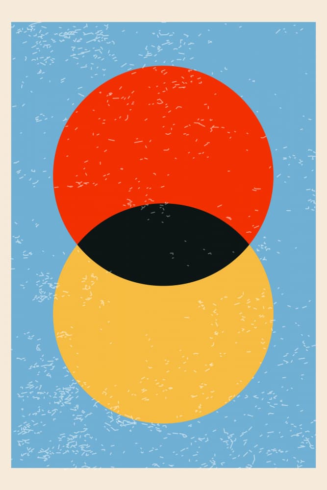 Abstract Geometric Circles by jay stanley — canvas wall art
