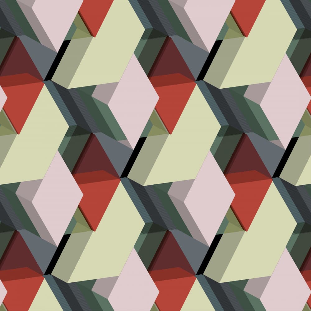 Muted Geometric Forms by Leigh Bagley — canvas wall art