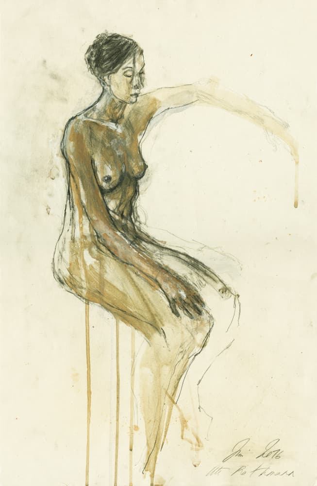 Contemplative Nude Study by Ute Rathmann — canvas wall art