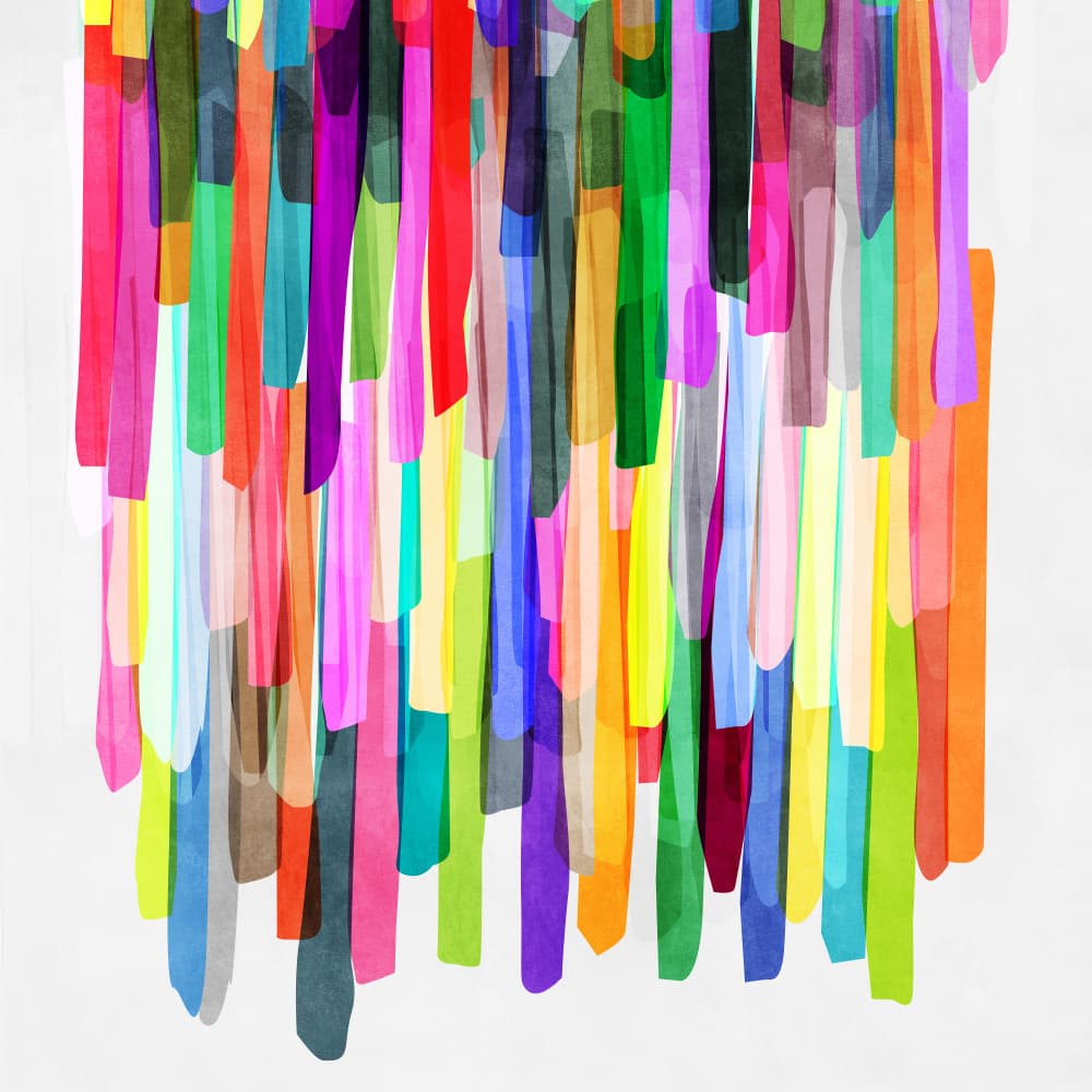 Colorful Stripes 4 by Mareike Böhmer — canvas wall art