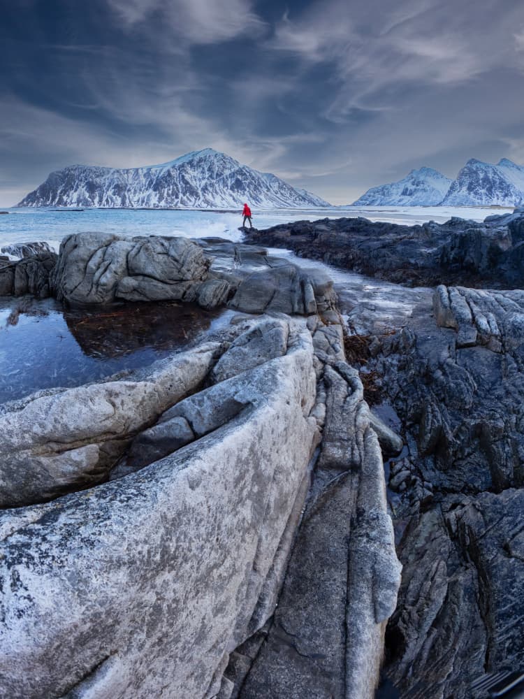 Winter Coastal Mountains by Svetlana Kirzh — canvas wall art