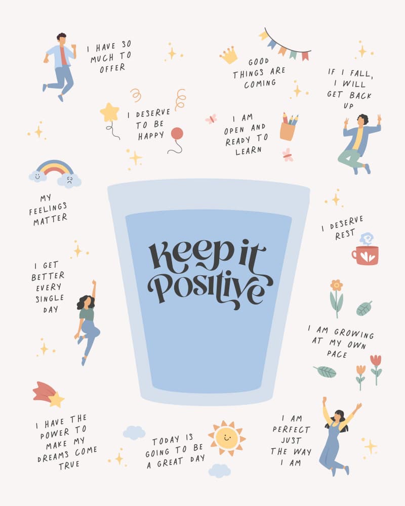 Keeptitpositive by KsanaKalpa — canvas wall art