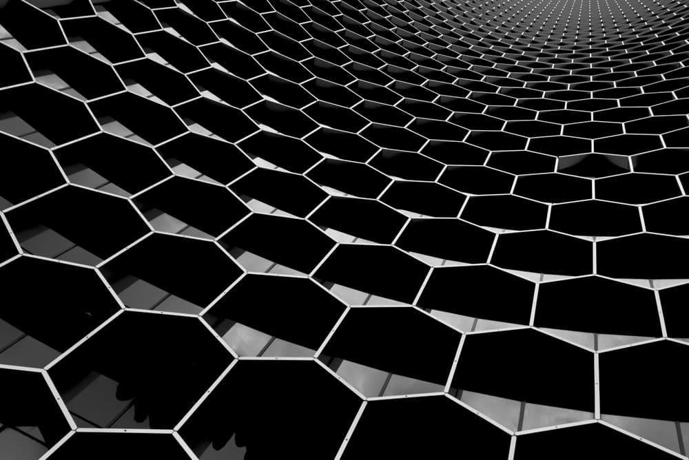Modern Hexagon Facade by Ahmed Thabet — canvas wall art