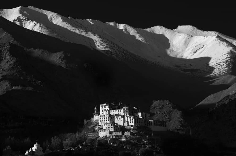Himalayan Mountain Monastery by Rudra Sen — canvas wall art