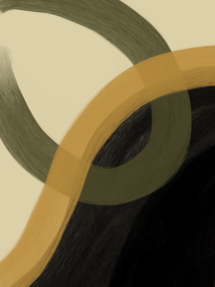 Golden Olive Movement by Studio Palette — canvas wall art