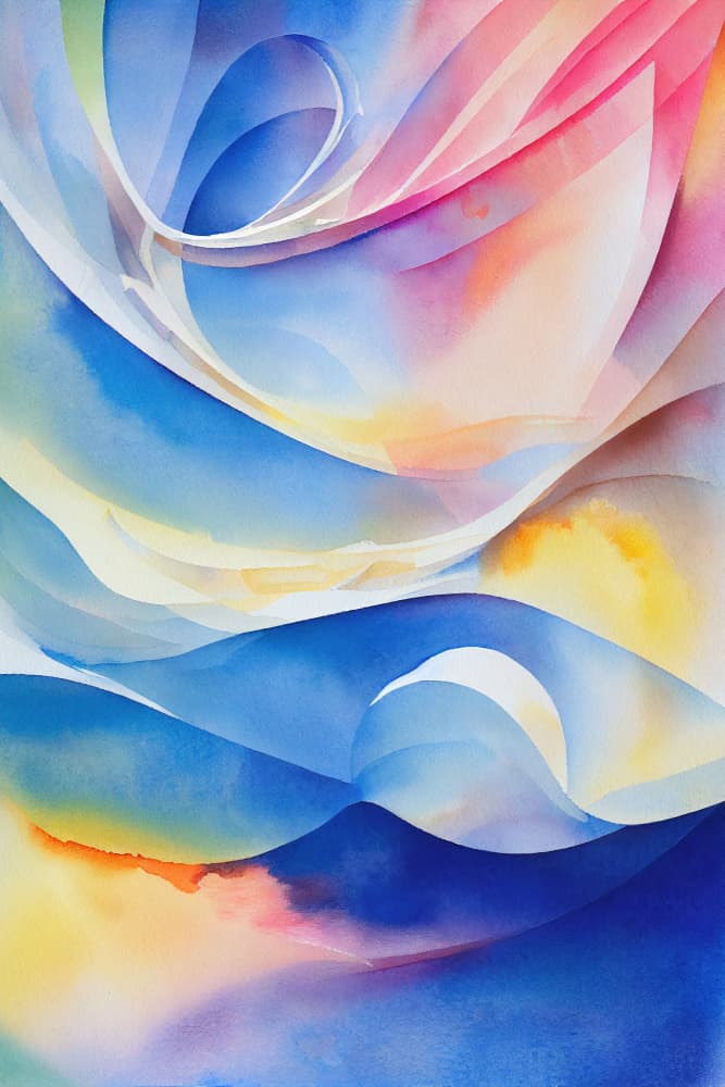 Ethereal Color Flow by Mauro — canvas wall art