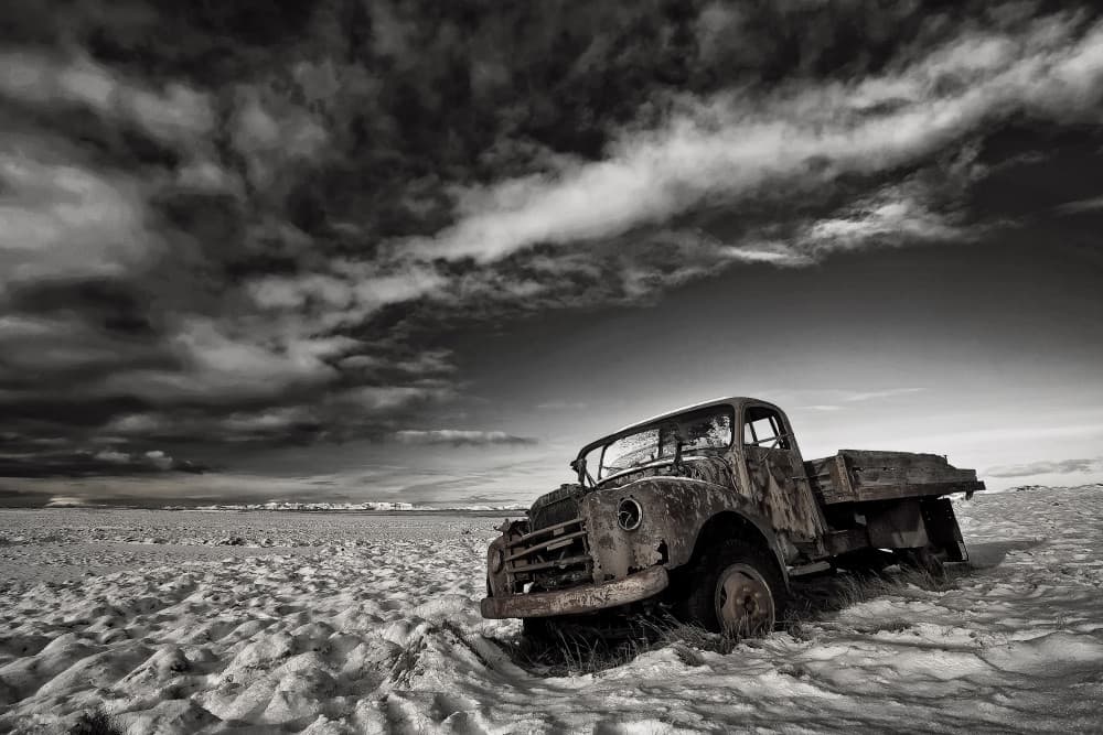Abandoned Rusty Truck by Þorsteinn H. Ingibergsson — canvas wall art