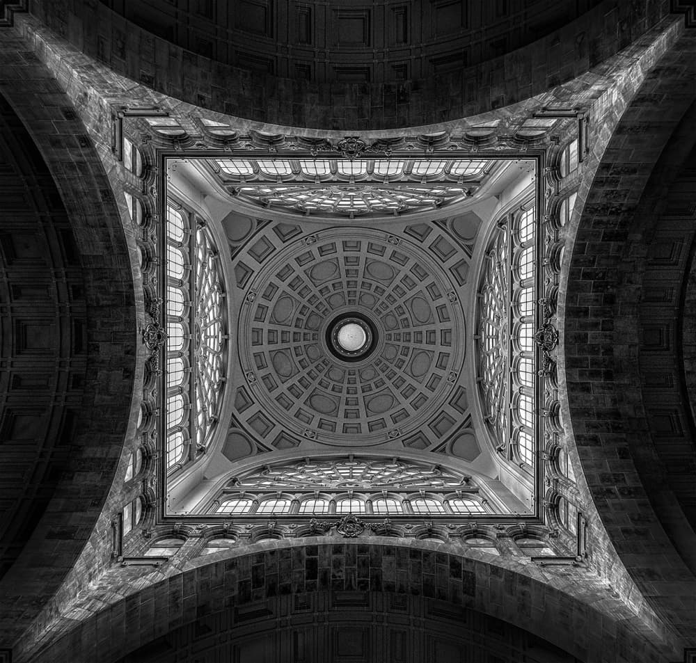 Grand Domed Ceiling by Jef Van den Houte — canvas wall art