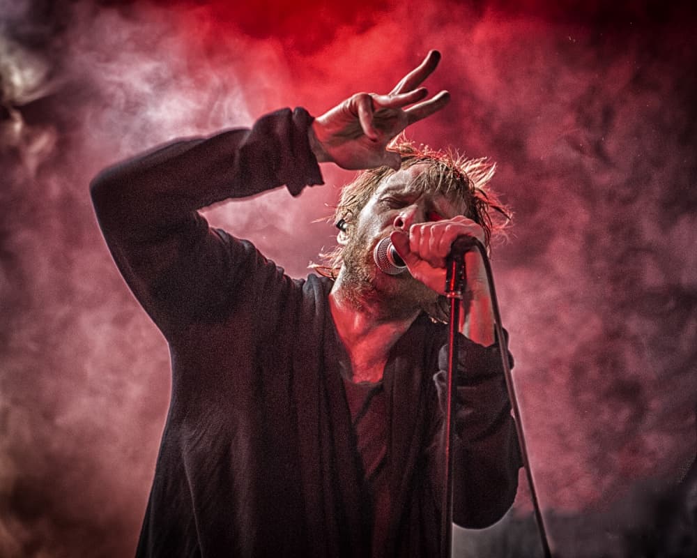 Passionate Singer Red Light by Anders Samuelsson — canvas wall art