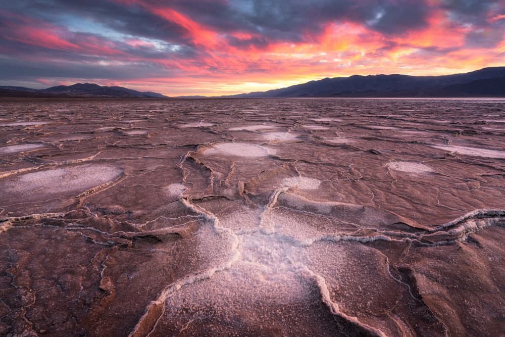 Desert Salt Flats Sunset by Willa Wei — canvas wall art