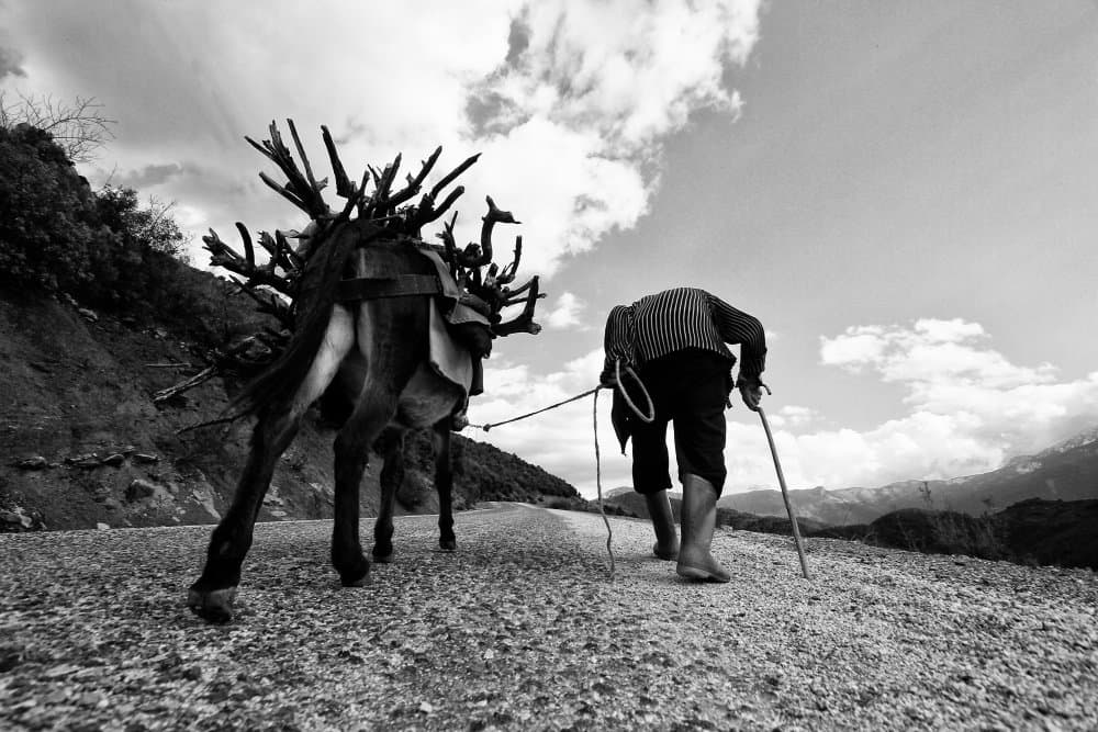Burdened Journey Mountain Path by Nazim Tetik — canvas wall art