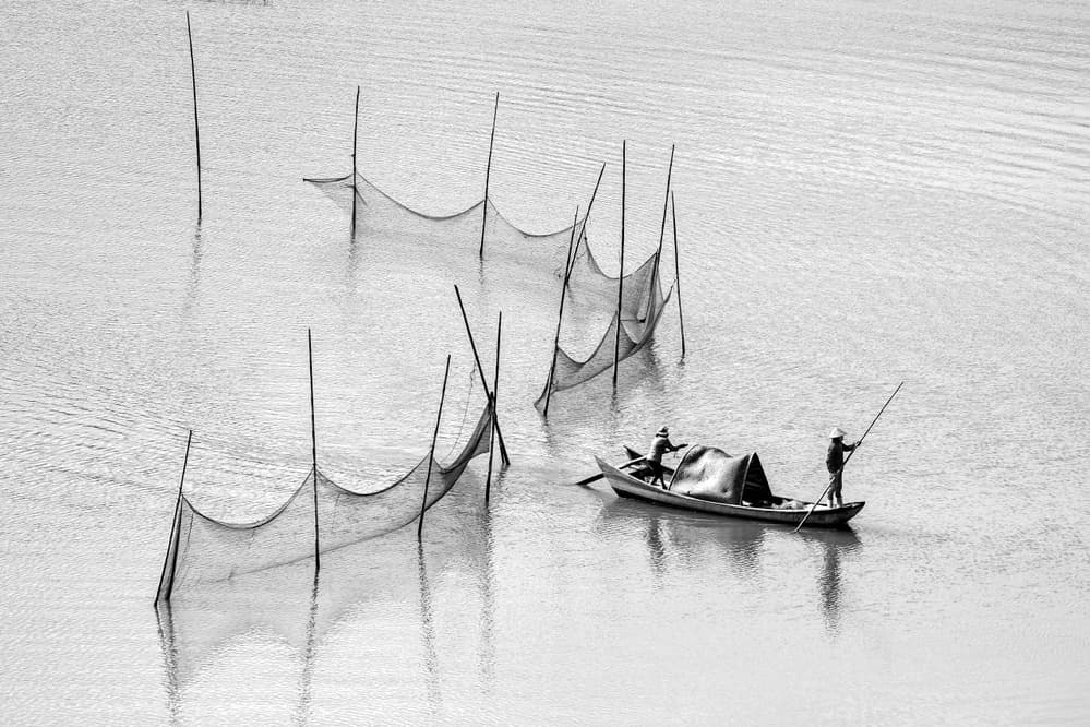 Vietnamese River Fishing by Gunarto Song — canvas wall art