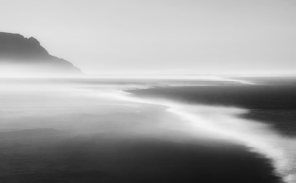 Misty Beach Horizon by swapnil deshpande — canvas wall art