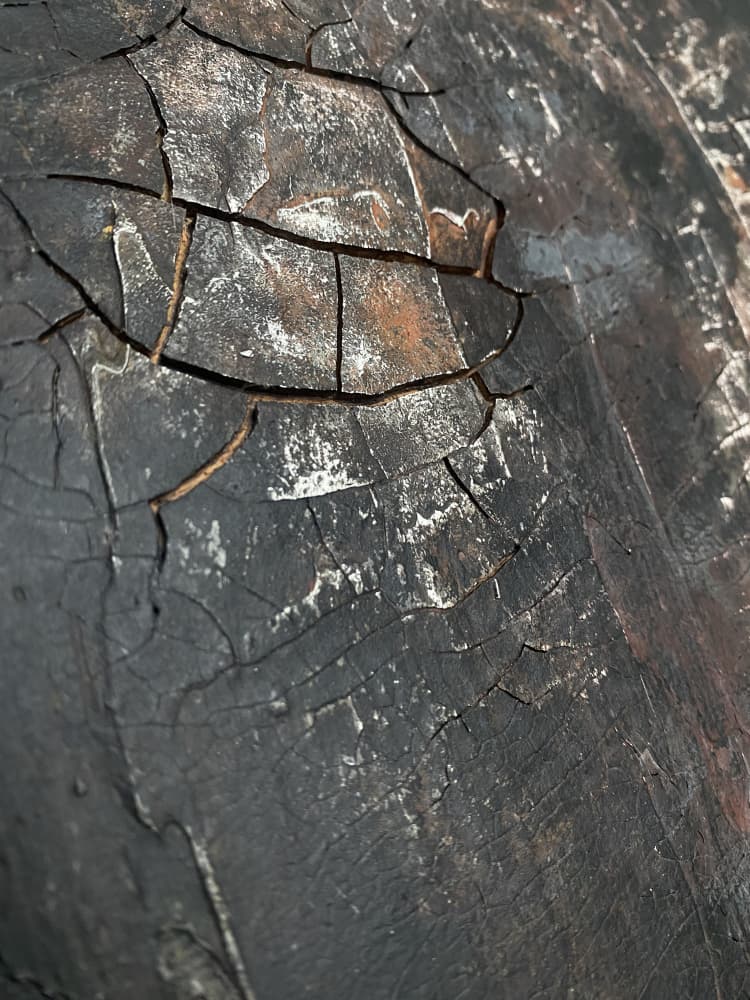 Cracked Dark Texture by Gabriela Aleksandra Szuba — canvas wall art
