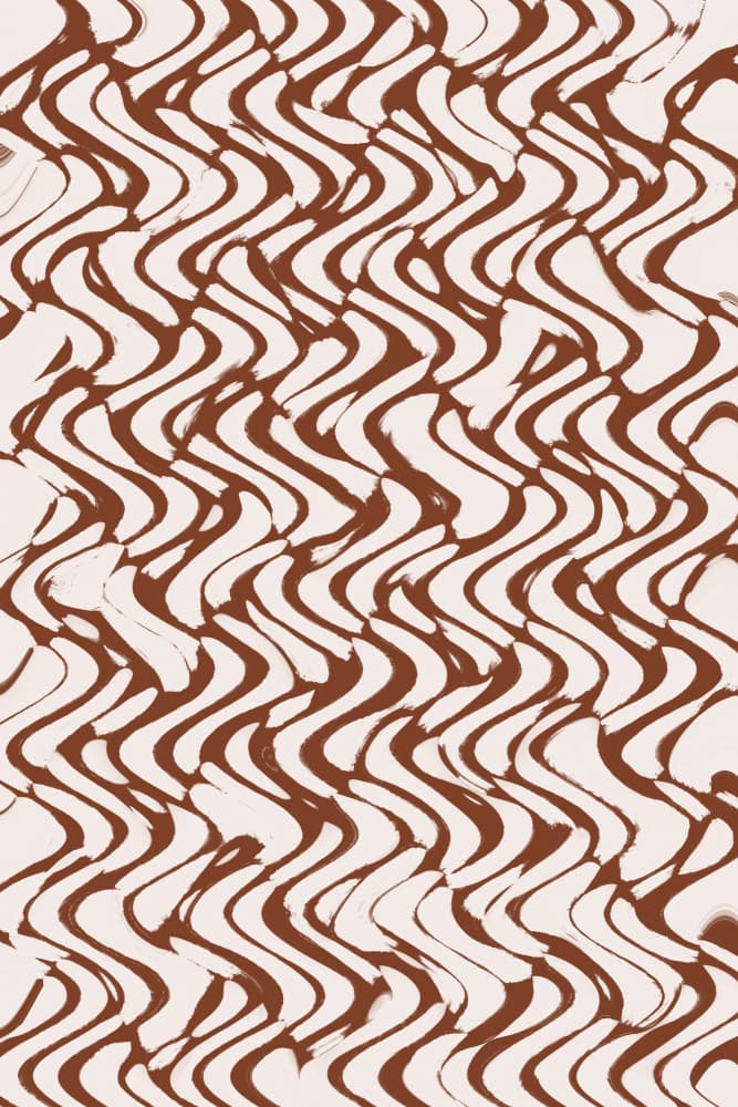 Wave of Mocha Lines by Treechild — canvas wall art
