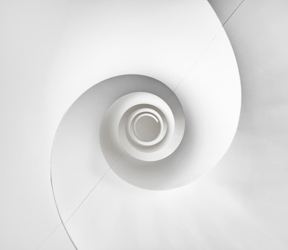 White Spiral Architecture by James Zhen Yu — canvas wall art