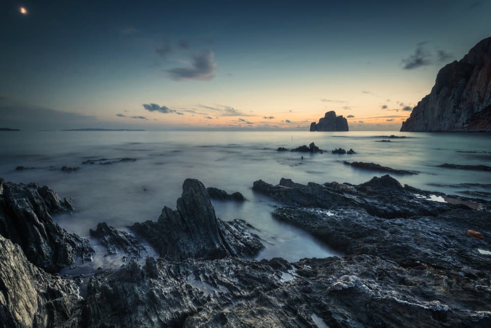 Twilight Rocky Coast by Daniele Atzori — canvas wall art