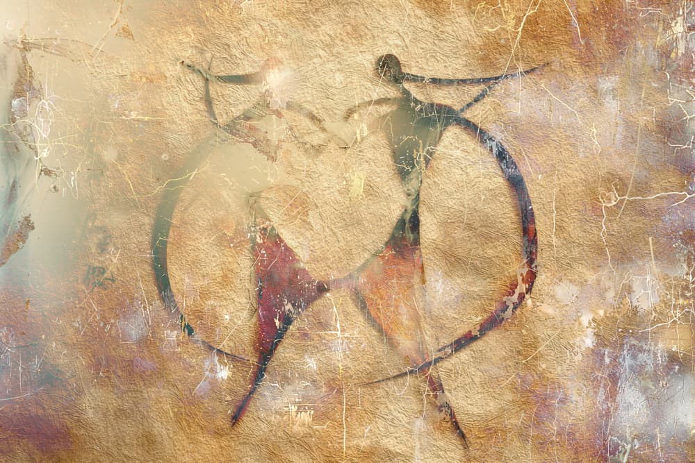 Ancient Tribal Dance by Rafal Kulik — canvas wall art