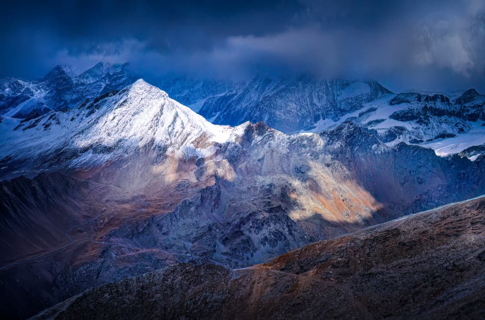 Alpine Light And Shadow by Kenneth-Wei Zeng — canvas wall art