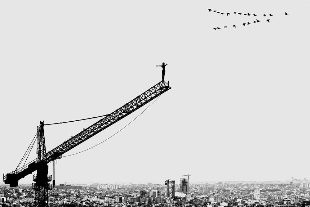 Freedom Above the City by Hadi Malijani (Malenjani) — canvas wall art