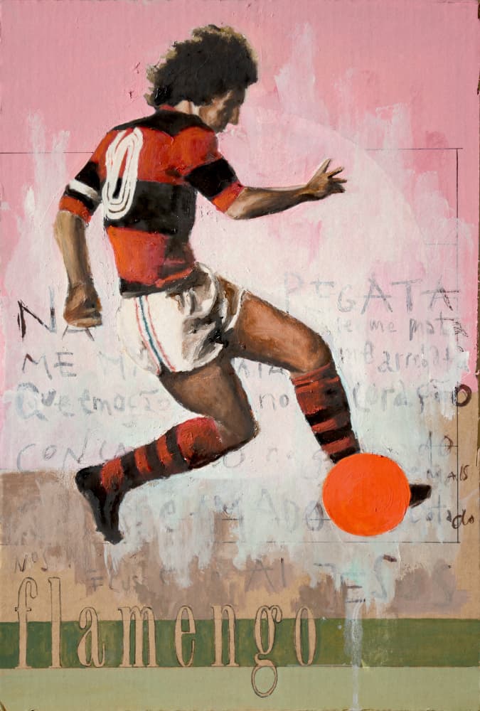Vintage Football Action by David Diehl — canvas wall art