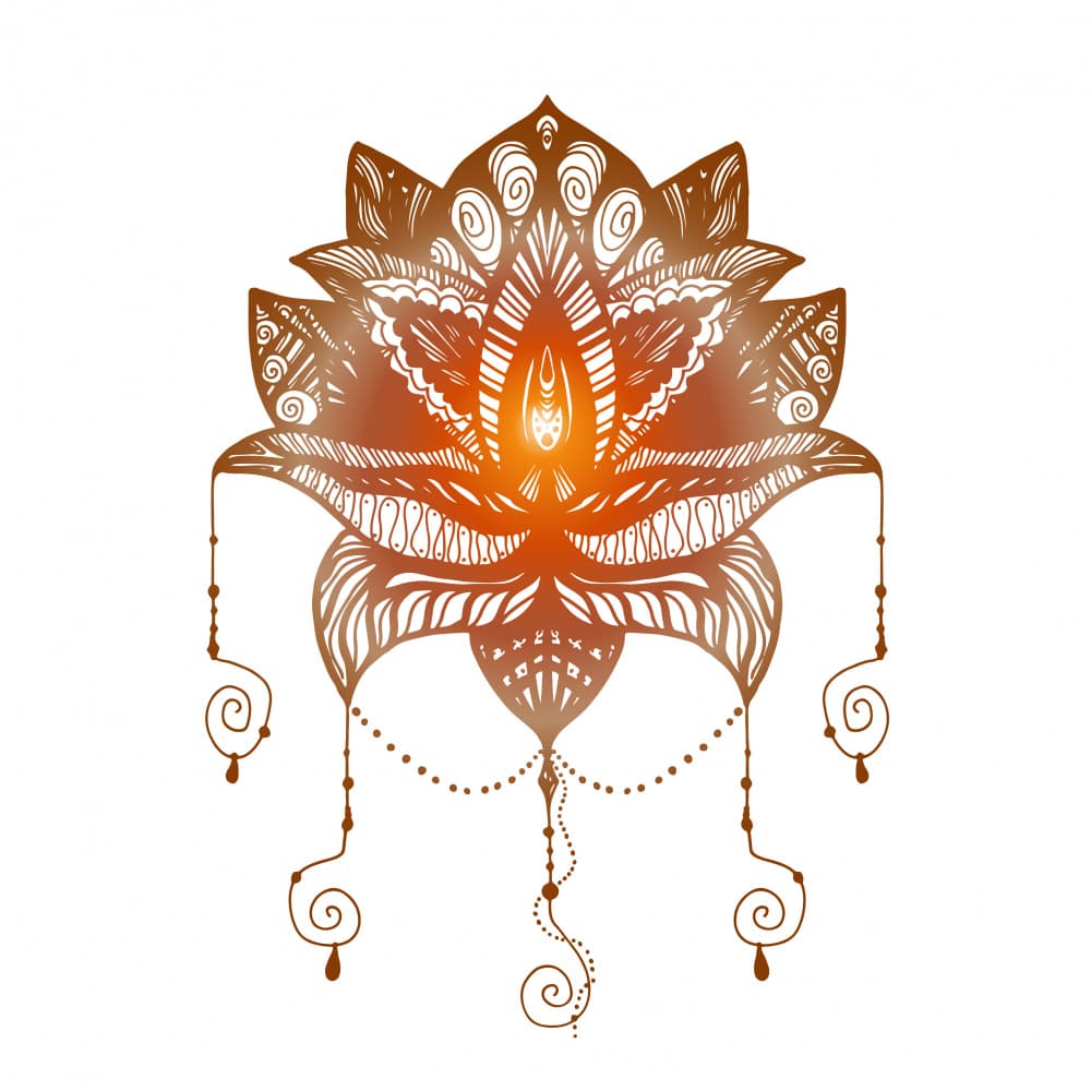 Glowing Lotus Blossom by Marika Barsrsind — canvas wall art