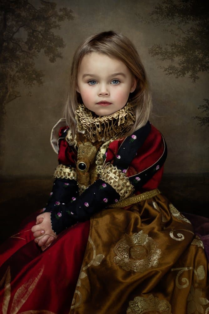 Regal Child Portrait by Tammy Swarek — canvas wall art