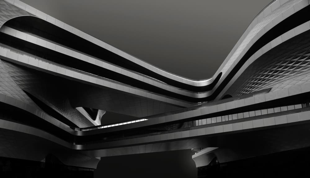 Dynamic Modern Architecture by Ivan Huang — canvas wall art