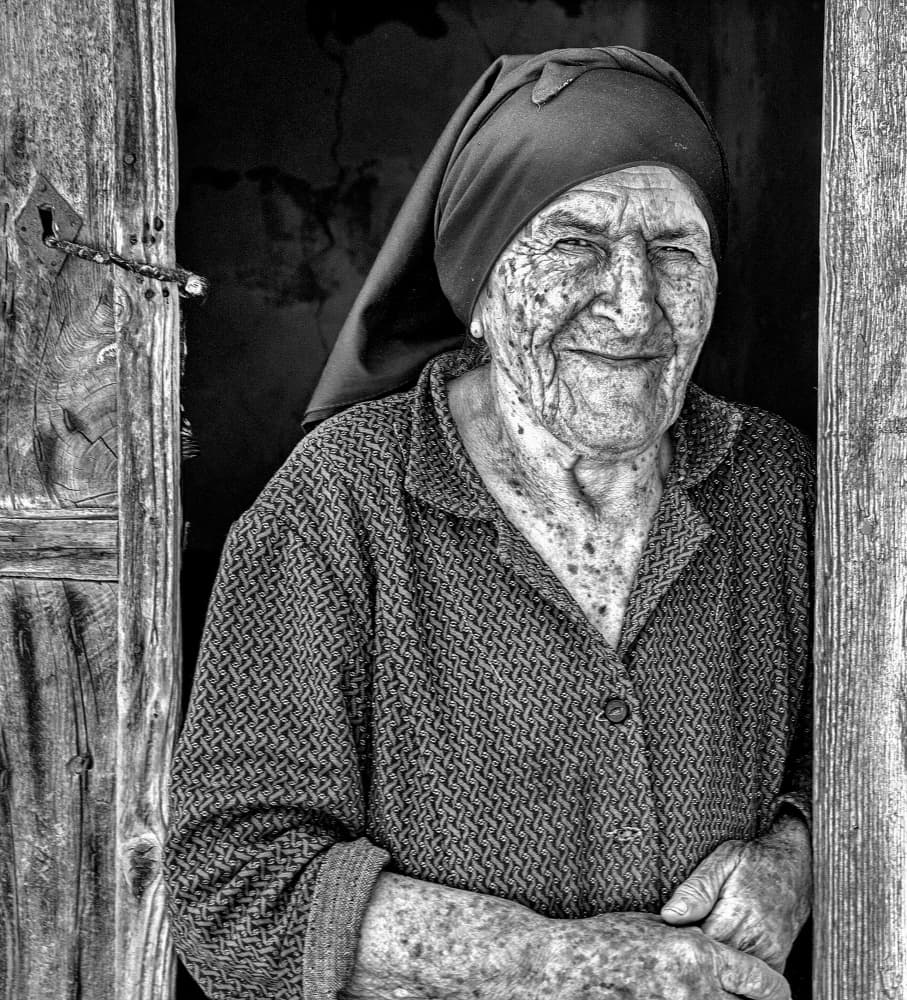 Wise Woman's Smile by Peter Paterson — canvas wall art