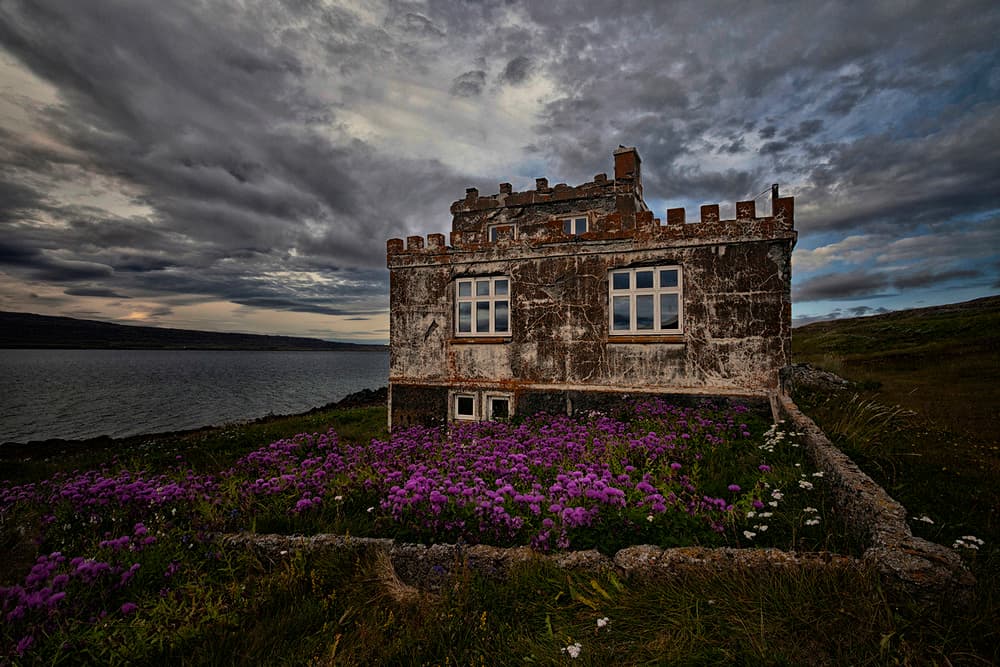 Dramatic Coastal Fortress by Þorsteinn H. Ingibergsson — canvas wall art