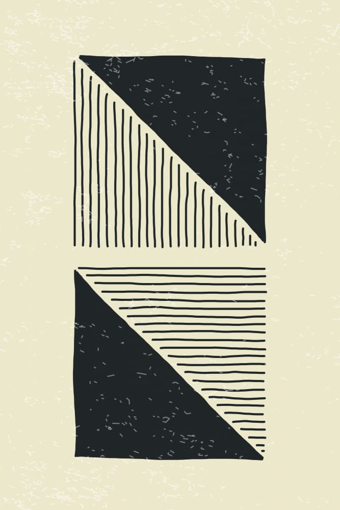 Abstract Block Lines by jay stanley — canvas wall art