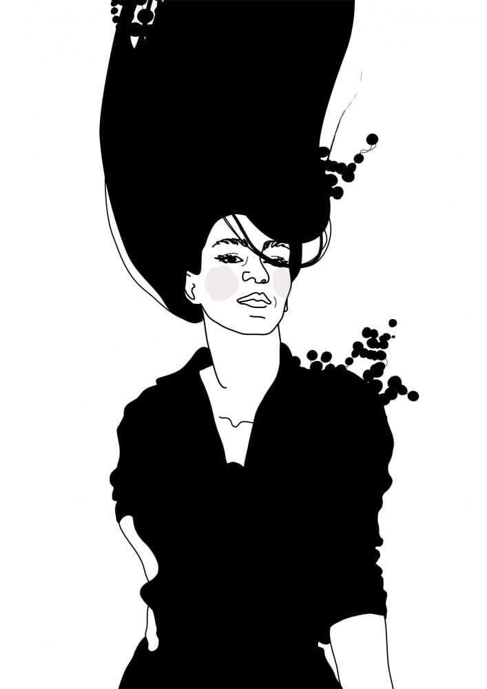 Elegant Woman Portrait by Christina Heitmann — canvas wall art
