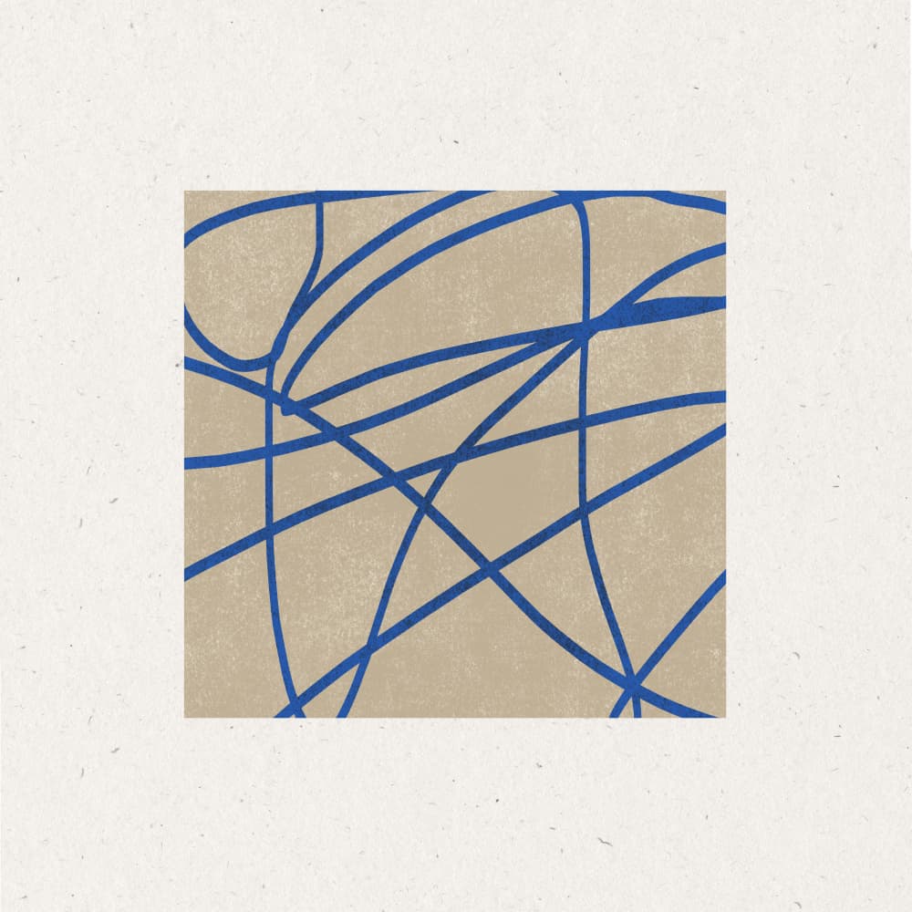 Blue Web Dance by THE MIUUS STUDIO — canvas wall art