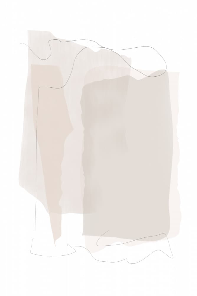 Neutral Organic Shapes by Melloi Art Prints — canvas wall art