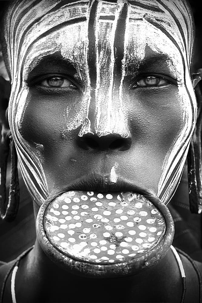 Intense Tribal Adornment by Sergio Pandolfini — canvas wall art