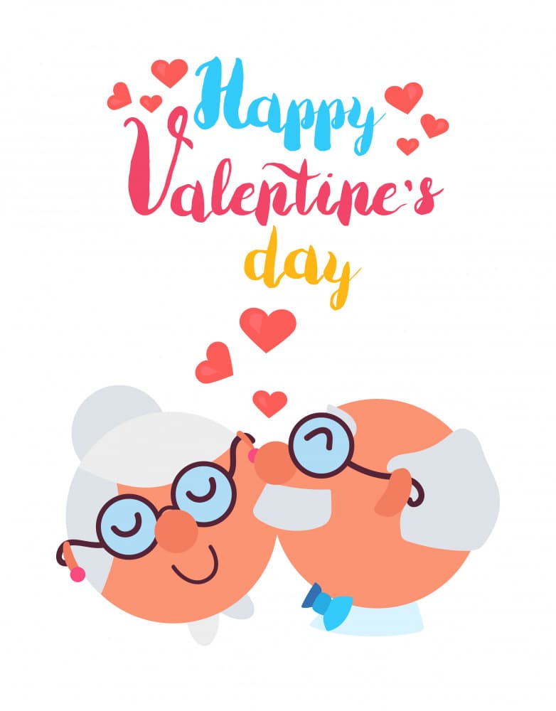 Sweet Senior Valentine Love by Marika Barsrsind — canvas wall art