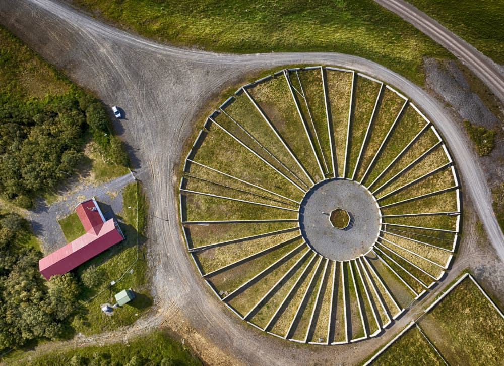 Unique Farm Circle by Þorsteinn H. Ingibergsson — canvas wall art