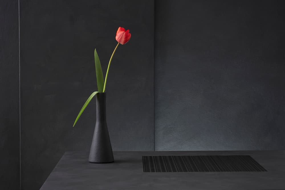 Minimalist Red Tulip Still Life by Christophe Verot — canvas wall art