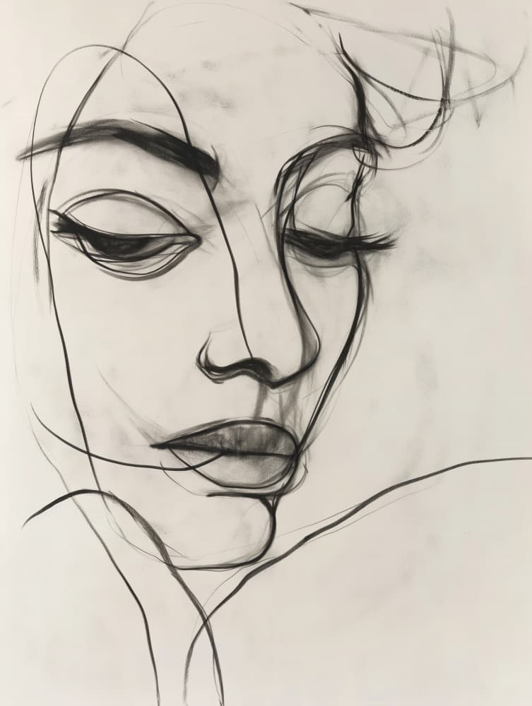 Dreamy Woman Portrait by SHANDU — canvas wall art