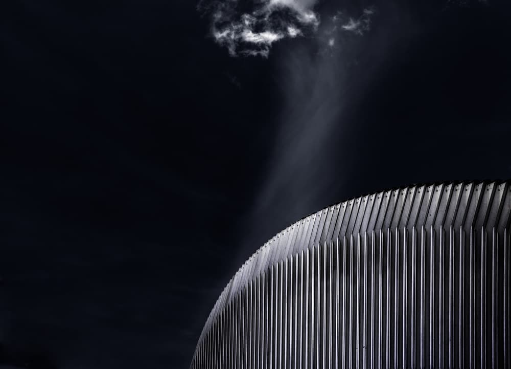 Dramatic Curved Architecture by Harry Verschelden — canvas wall art