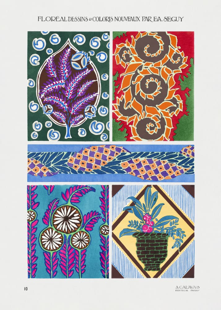 Pattern 10 by Emile Alain Seguy — canvas wall art