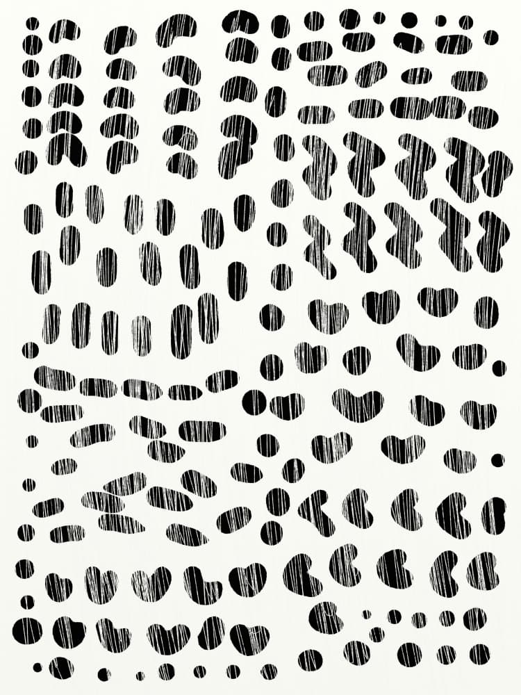 Dots and Strokes by Dan Hobday — canvas wall art