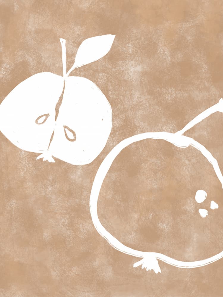 Fruit Silhouettes by Treechild — canvas wall art