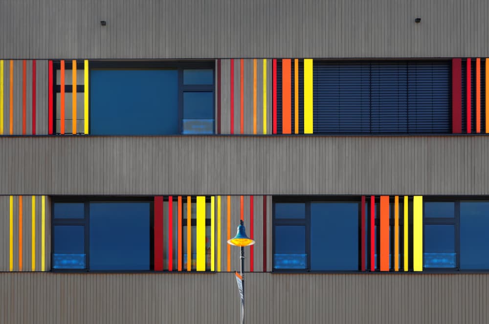 Vibrant Window Blinds by Hans-Wolfgang Hawerkamp — canvas wall art