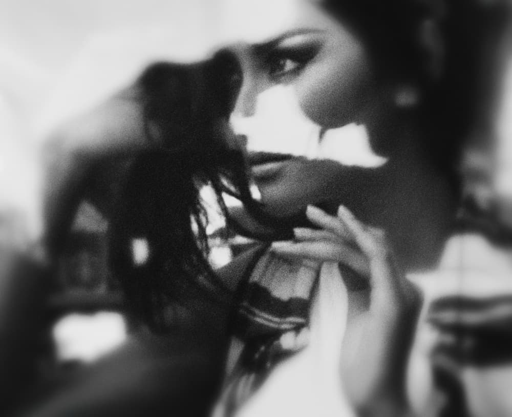 Mysterious Woman Portrait by Kahar Lagaa — canvas wall art