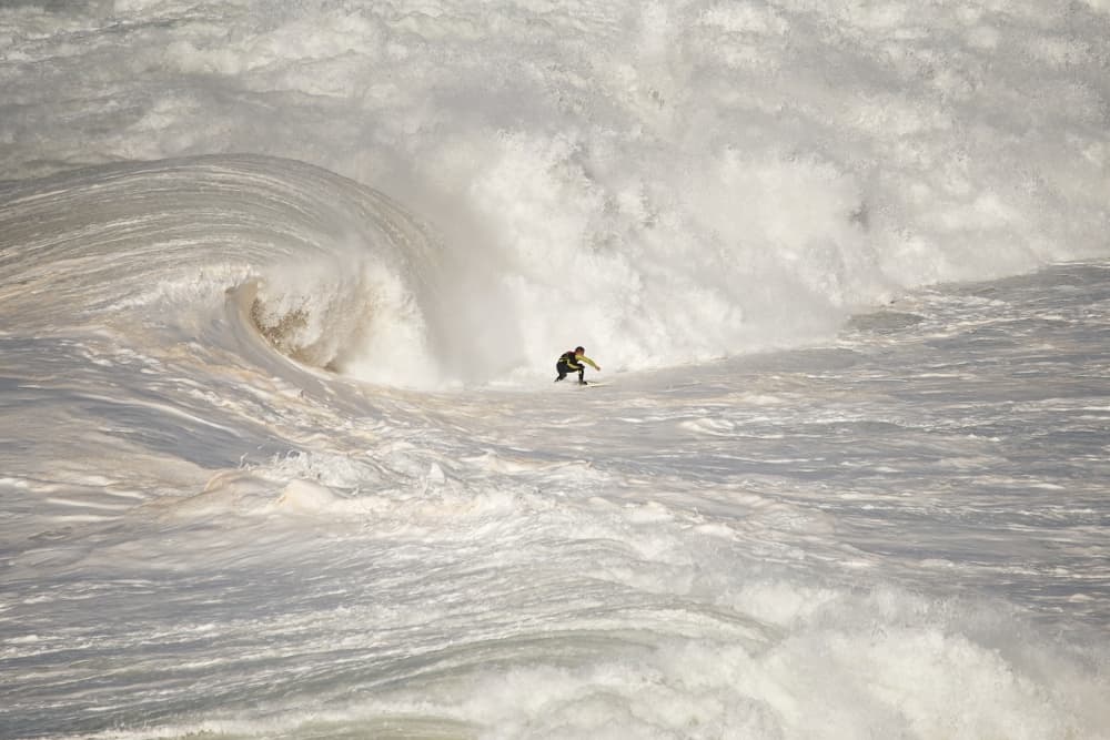 Surfer on Giant Wave by Rui Caria — canvas wall art