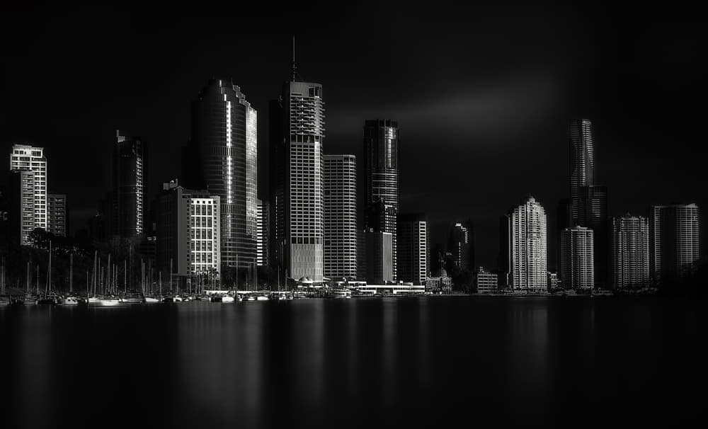 Reflected City Lights by Steven Fudge — canvas wall art