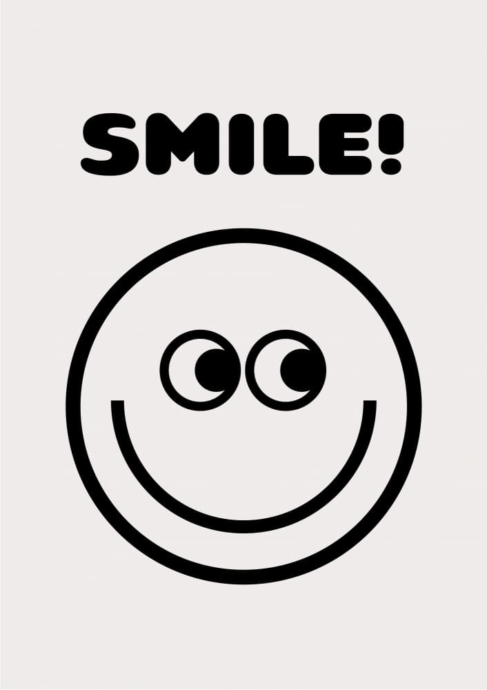SMILE! Happy Face by FINE FINE STUFF — canvas wall art