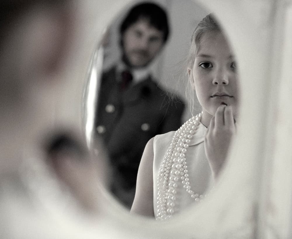 Father Daughter Reflection by Monika Vanhercke — canvas wall art
