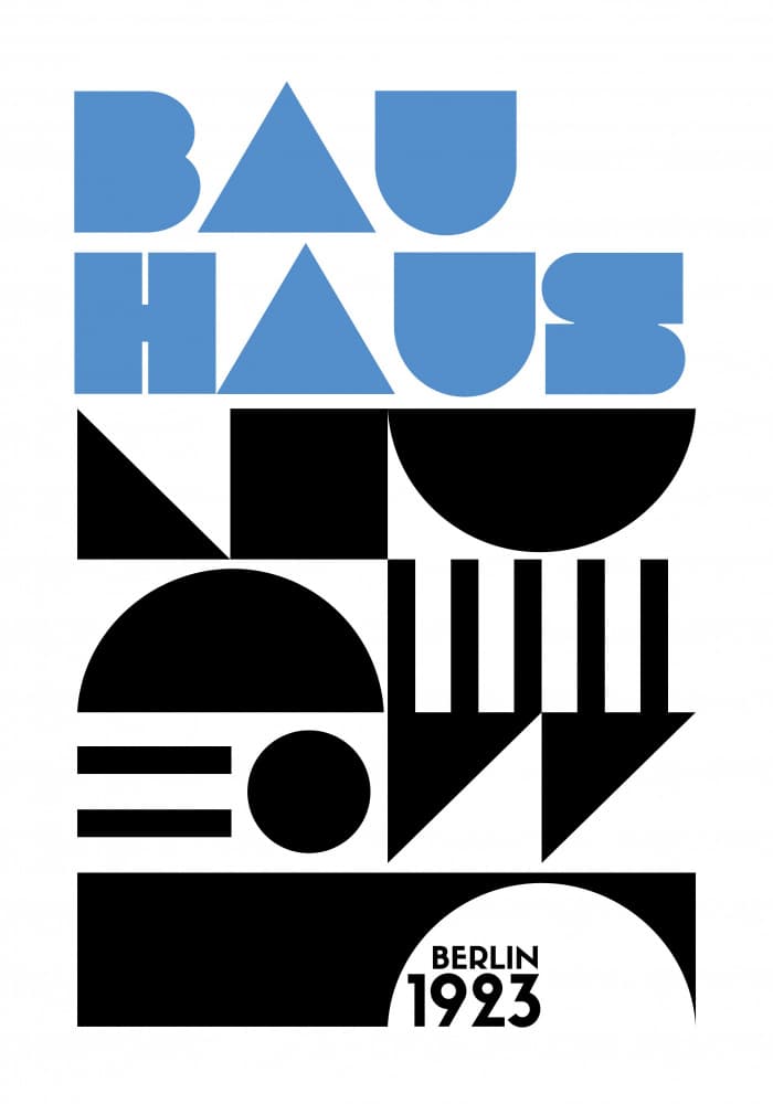 Bauhaus Geometry by Athene Fritsch — canvas wall art